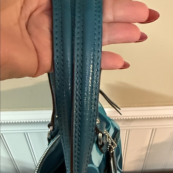 Coach Daisy Dream C Print Emma Tote in teal multi. MRSP $358 2013 - Picture 12 of 15